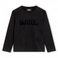 T-shirt met lange mouwen KARL LAGERFELD KIDS Voor