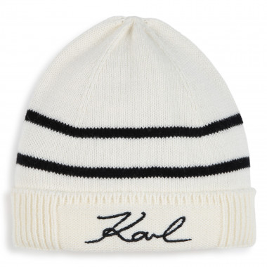 Embroidered hat KARL LAGERFELD KIDS for UNISEX