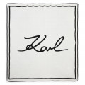 Branded jacquard blanket KARL LAGERFELD KIDS for UNISEX