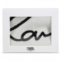 Branded jacquard blanket KARL LAGERFELD KIDS for UNISEX