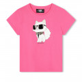 T-shirt à manches courtes KARL LAGERFELD KIDS pour FILLE