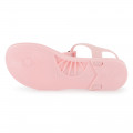 Buckled sandals with badge KARL LAGERFELD KIDS for GIRL