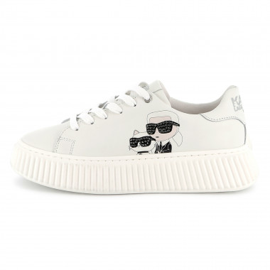 Baskets basses à lacets KARL LAGERFELD KIDS pour FILLE