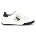 Lace-up leather trainers KARL LAGERFELD KIDS for BOY