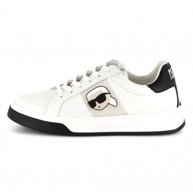 Schnürsneakers aus Leder KARL LAGERFELD KIDS Für JUNGE