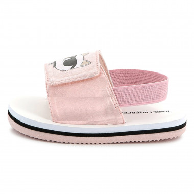 Sandales légères à scratch KARL LAGERFELD KIDS pour UNISEXE