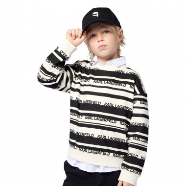 Casquette réglable en coton KARL LAGERFELD KIDS pour GARCON