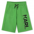 Elasticated cotton Bermudas KARL LAGERFELD KIDS for BOY