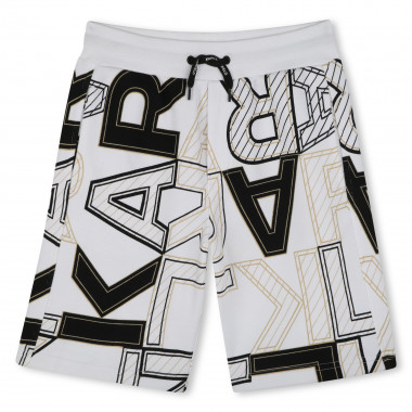 Bermudas de algodón estampadas KARL LARGERFELD KIDS para NIÑO