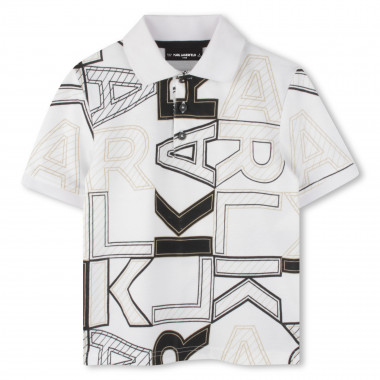 Polo à manches courtes KARL LAGERFELD KIDS pour GARCON
