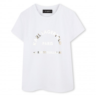 T-shirt à manches courtes KARL LAGERFELD KIDS pour FILLE