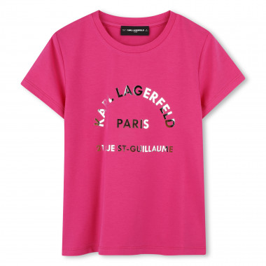 T-shirt à manches courtes KARL LAGERFELD KIDS pour FILLE