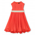 Pleated formal dress KARL LAGERFELD KIDS for GIRL