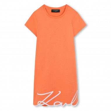 Robe à manches courtes brodée KARL LAGERFELD KIDS pour FILLE
