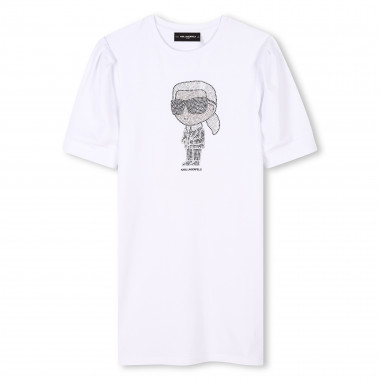 Short-sleeved dress KARL LAGERFELD KIDS for GIRL