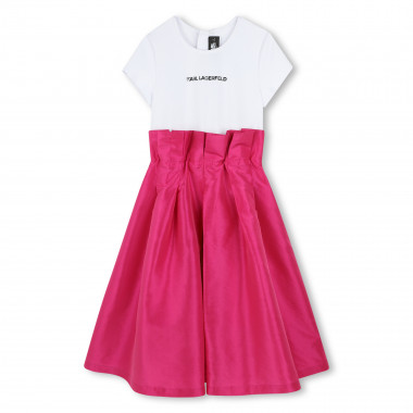 Robe de cérémonie en taffetas KARL LAGERFELD KIDS pour FILLE
