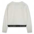 Long-sleeved sweatshirt KARL LAGERFELD KIDS for GIRL