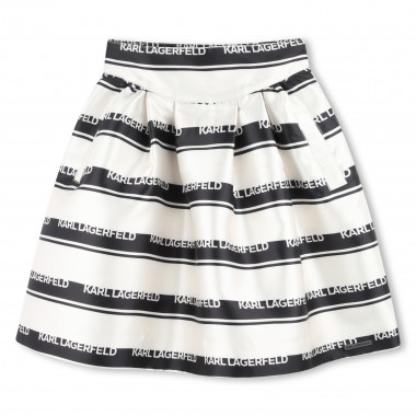Jupe courte rayée KARL LAGERFELD KIDS pour FILLE