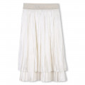 Jupe plissée en voile KARL LAGERFELD KIDS pour FILLE