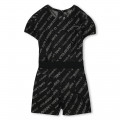 Short cotton romper KARL LAGERFELD KIDS for GIRL