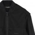 Zipped mesh cardigan KARL LAGERFELD KIDS for GIRL