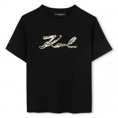 T-shirt avec sequins KARL LAGERFELD KIDS pour FILLE