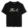 T-Shirt mit Pailletten KARL LAGERFELD KIDS Für MÄDCHEN