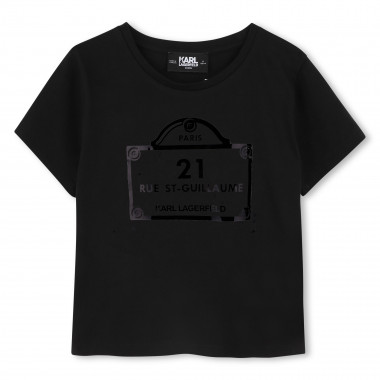 T-shirt avec imprimés KARL LAGERFELD KIDS pour FILLE