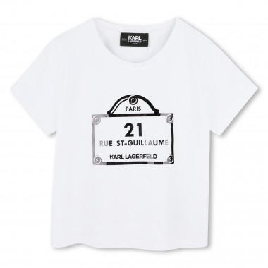 T-shirt with prints KARL LAGERFELD KIDS for GIRL