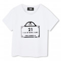 T-shirt with prints KARL LAGERFELD KIDS for GIRL