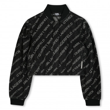 Veste jean manches bouffantes KARL LAGERFELD KIDS pour FILLE