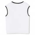 Sleeveless printed T-shirt KARL LAGERFELD KIDS for GIRL