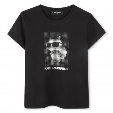 T-shirt à manches courtes KARL LAGERFELD KIDS pour FILLE