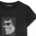 Short-sleeved T-shirt KARL LAGERFELD KIDS for GIRL