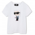 Bedrucktes T-Shirt KARL LAGERFELD KIDS Für MÄDCHEN