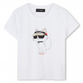T-shirt with print KARL LAGERFELD KIDS for GIRL