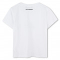 T-shirt with print KARL LAGERFELD KIDS for GIRL