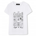T-shirt with print KARL LAGERFELD KIDS for GIRL