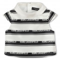 Gestreifte Bluse mit Logo KARL LAGERFELD KIDS Für MÄDCHEN