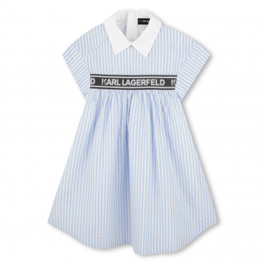 Vestido de rayas metalizado KARL LARGERFELD KIDS para NIÑA