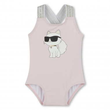 Maillot 1 pièce avec imprimé KARL LAGERFELD KIDS pour FILLE