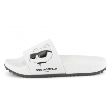 Pantoletten mit Relief-Druck KARL LAGERFELD KIDS Für MÄDCHEN