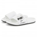 Pantoletten mit Relief-Druck KARL LAGERFELD KIDS Für MÄDCHEN