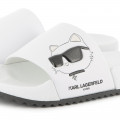 Pantoletten mit Relief-Druck KARL LAGERFELD KIDS Für MÄDCHEN