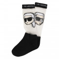 Openwork pattern socks KARL LAGERFELD KIDS for GIRL