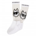 Openwork pattern socks KARL LAGERFELD KIDS for GIRL