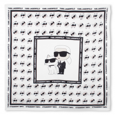 Foulard carré imprimé KARL LAGERFELD KIDS pour FILLE
