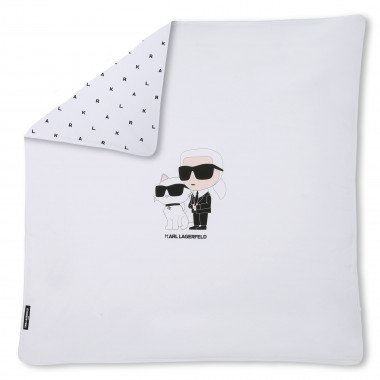 Manta de algodón estampado KARL LARGERFELD KIDS para UNISEXO