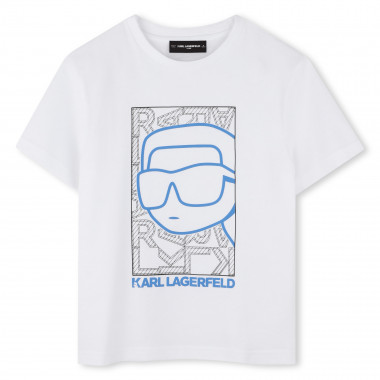 T-shirt avec imprimé placé KARL LAGERFELD KIDS pour GARCON