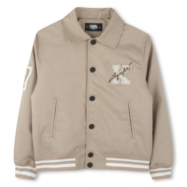 Blouson rembourré en sergé KARL LAGERFELD KIDS pour GARCON
